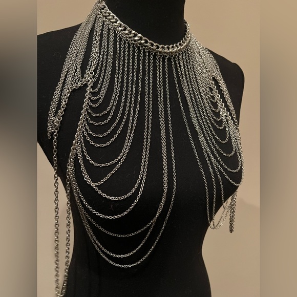 NWOT Silver Body Chain Link Jewelry - Picture 2 of 10